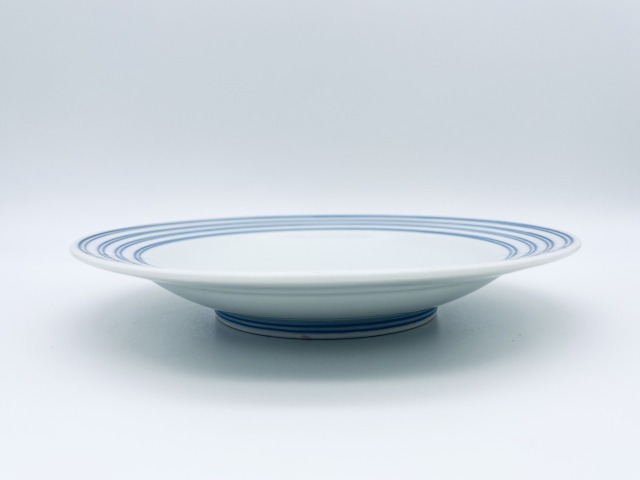 帆船プチケーキ皿 しん窯 青花