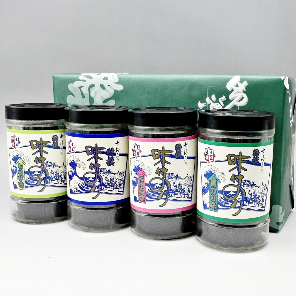 七福屋特選味付のり卓上4本詰「お歳暮」「手土産」などのご贈答用に