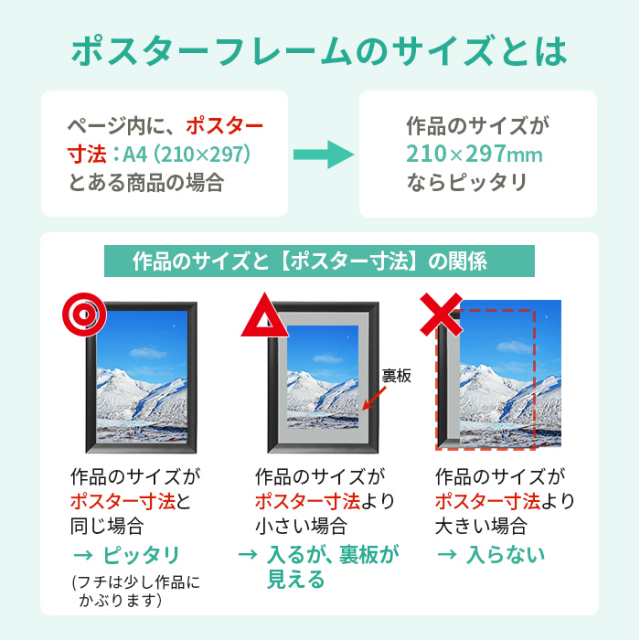 ポスターグリップマイター A1 屋内用 PG-32M | 594×841 即納可