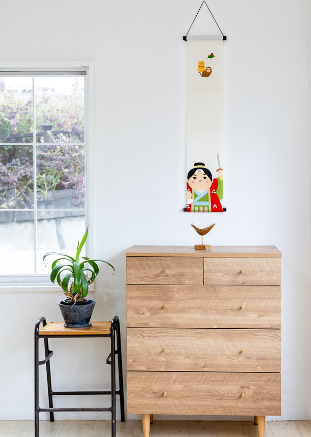 節句タペストリー「桃太郎」 [京都洛柿庵オンラインショップ]