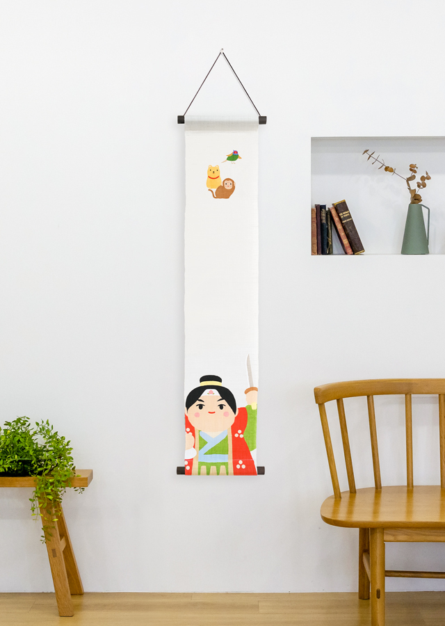 節句タペストリー「桃太郎」 [京都洛柿庵オンラインショップ]