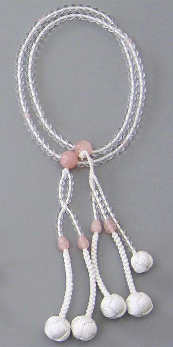 水晶 桐箱入 紅水晶（ベニスイショウ） 正絹かがり梵天 8.0寸 | 創価