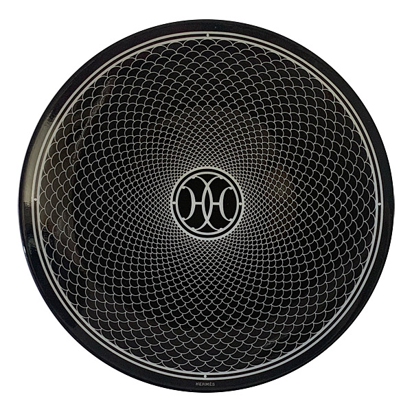 ≪ 新品≫HERMES エルメス Hデコ シリーズ パン プレート 14cm 白 / 黒