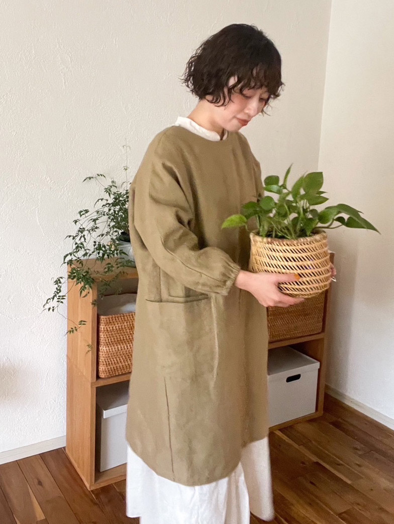 TUTIE．（ツチエ）リネン太番手ムジKappogi【0699TO-23024】