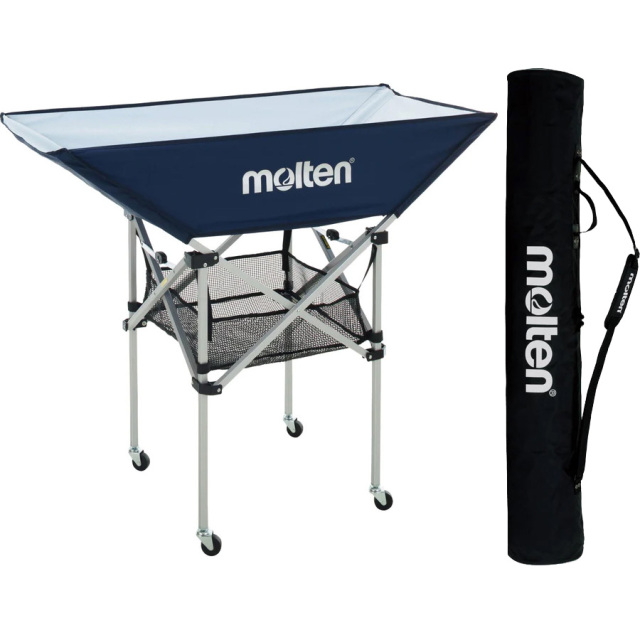 モルテン】BK0033 折りたたみ式平型ボールカゴ（背高）キャリーケース