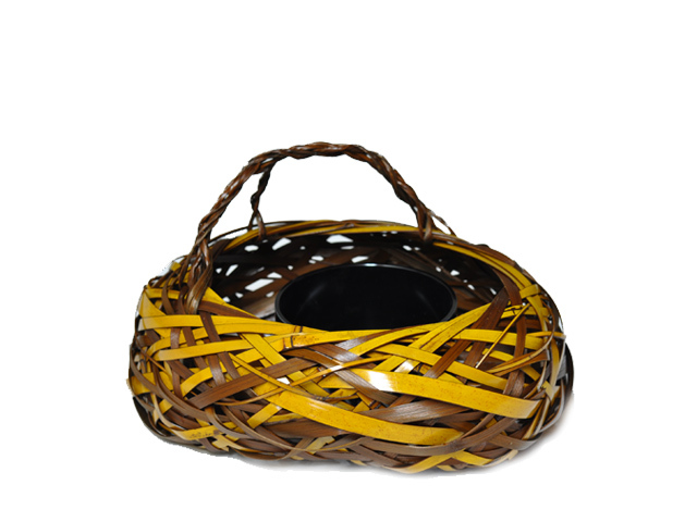 花籠 とまり舟/インテリア/華道具/花入れ/花器/竹/国産/日本製 竹かご