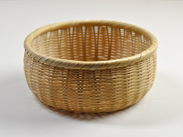 菊底編み竹かご 大中小 /盛り篭/整理かご/竹かご/入れ子/収納かご/竹