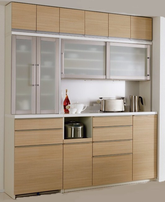 パモウナ【Pamouna】 ハイカウンター食器棚 NRシリーズ 200cm幅