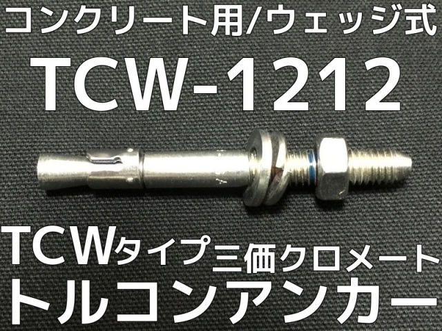 サンコーテクノ トルコンアンカー TCW-1212 M12 全長120mm 25本