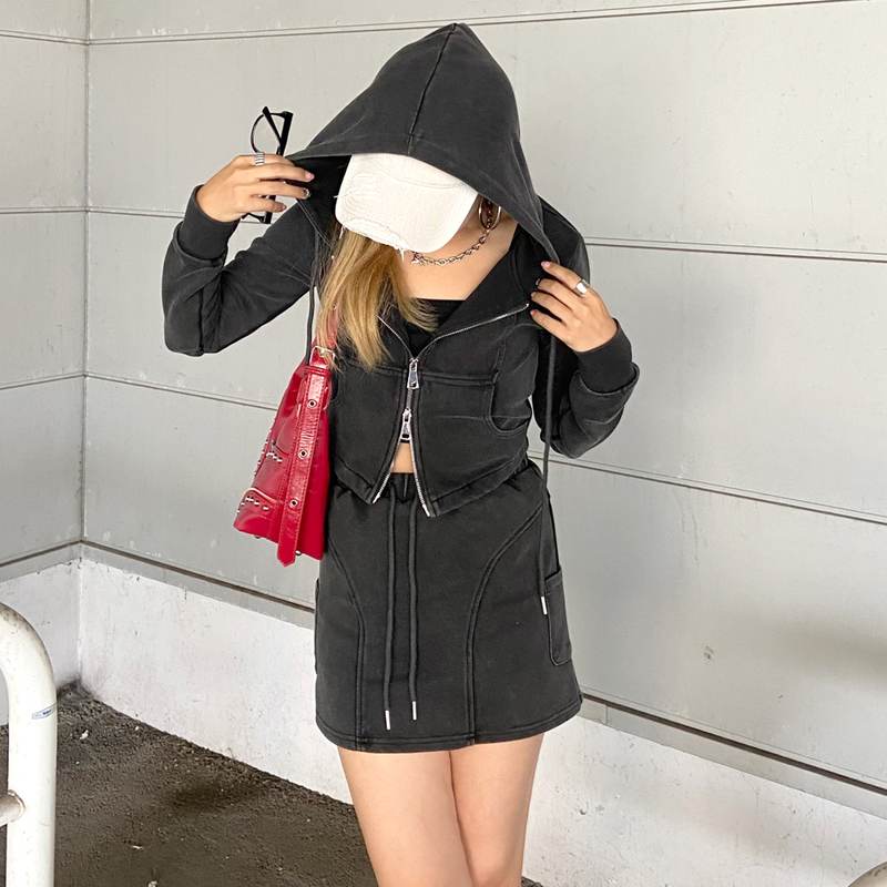 non-hedge ブリーチZIPパーカー・スカートセットアップ|TiMTiM