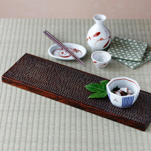 香川漆器 トレイ【砥部工房 からくさ】