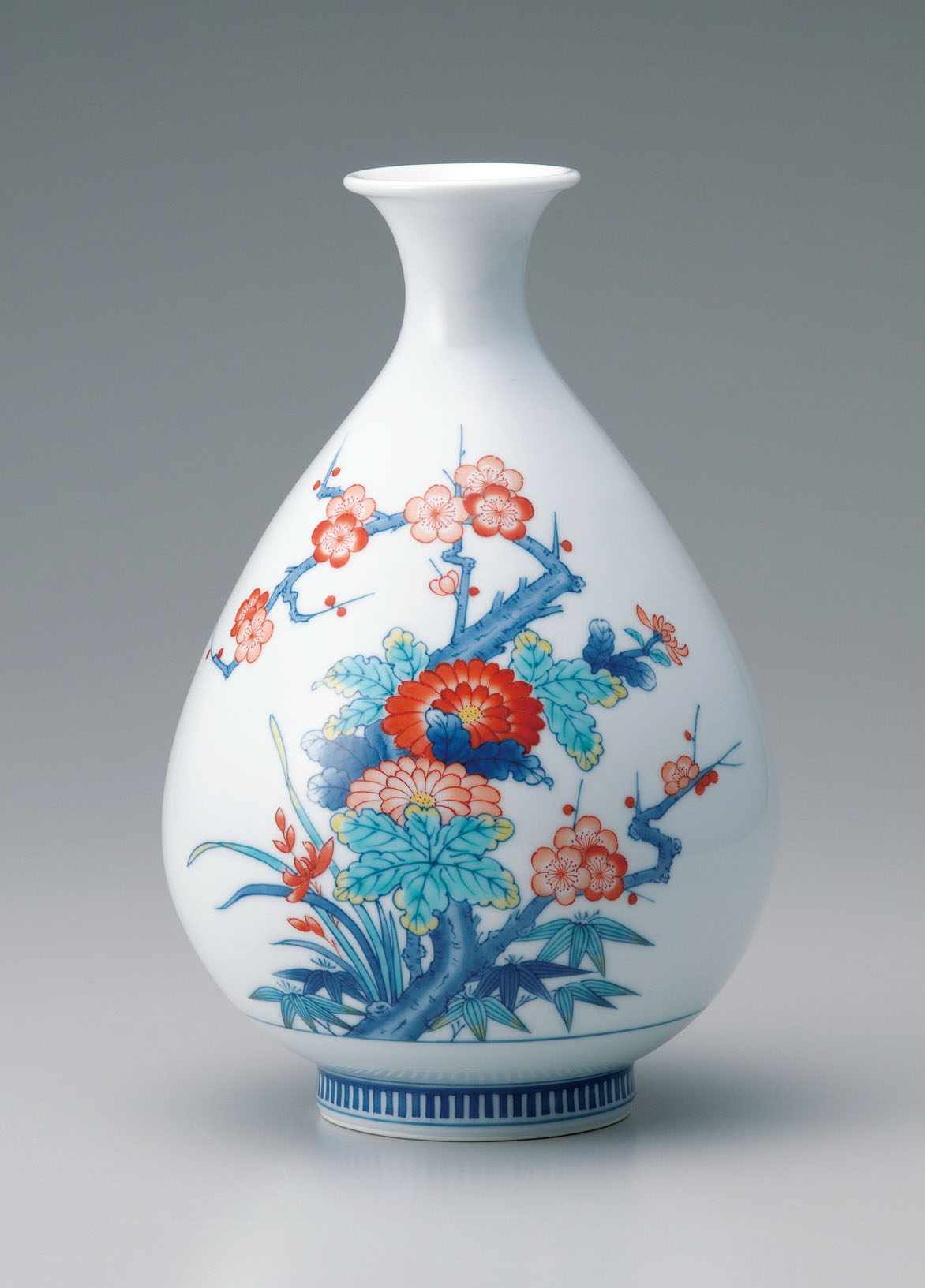 徳利花瓶（大）－四君子