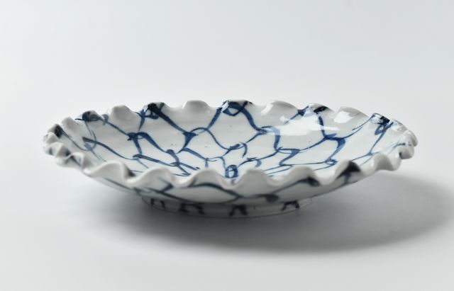 中尾万作 85 両あみ輪花6寸皿 ｜ 暮らしのうつわ花田 和食器 通販