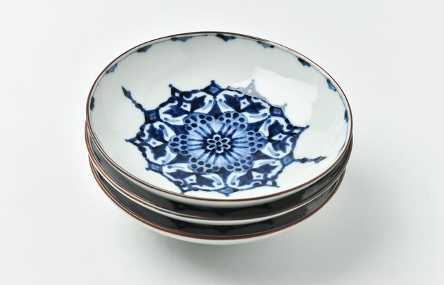 岩永浩 更紗楕円文楕円皿 ｜ 暮らしのうつわ花田 和食器 通販