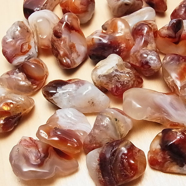 ファイアーアゲートクォーツ 瑪瑙 タンブル 磨き石 ポリッシュ 天然石