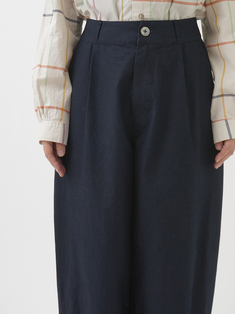 インディゴウェザー タックバルーンパンツ