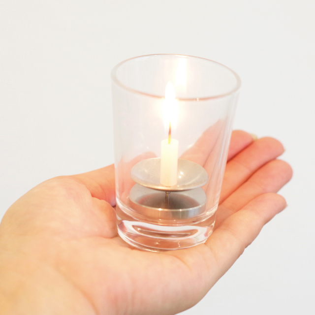 ガラス製ロウソク立て アーバン - ペット仏壇・仏具・骨壷・位牌の