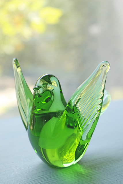 PetaPeta北欧雑貨ショップ＞＞北欧ヴィンテージ＞＞ガラスオブジェ＞＞小鳥