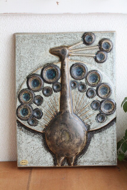 PetaPeta北欧雑貨ショップ＞＞SOHOLM（スーホルム）＞＞クジャクの陶板