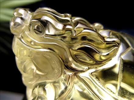 ◇極上超透明シトリン！◇職人による繊細彫刻◇財運を高める瑞獣×金運