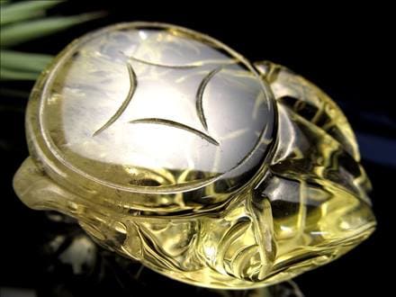 ◇極上超透明シトリン！◇職人による繊細彫刻◇財運を高める瑞獣×金運