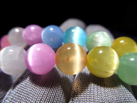 ☆一連☆抜群のキャッツアイ効果☆お買い得品質☆天然染色☆マルチ