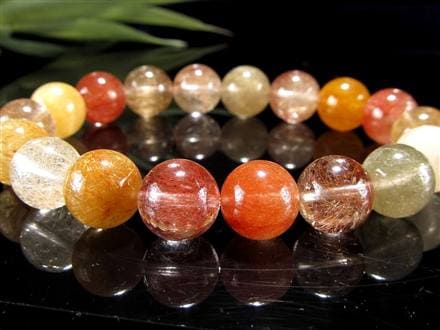 極彩ルチル】5色の福禄寿ルチル◇運気MAXルチル！「幸福・富貴・長寿