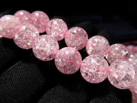 ☆一連☆染色☆ピンク(桃)カラー☆カラーレインボー水晶【爆裂水晶