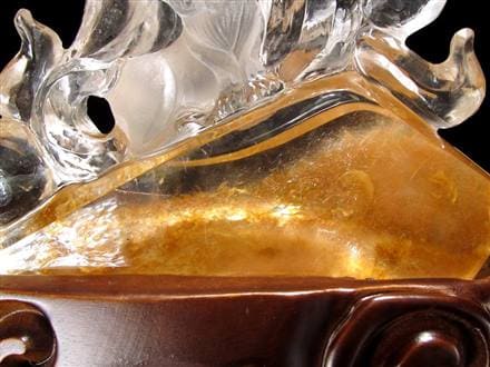 ◇金運・魅力運・守護を司る霊獣◇天然水晶原石使用◇希少ラビットヘア