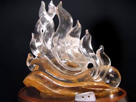 ◇金運・魅力運・守護を司る霊獣◇天然水晶原石使用◇希少ラビットヘア