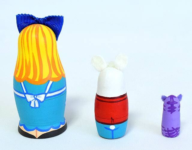 不思議の国のアリスのマトリョーシカ 日本製｜木のおもちゃ ポプリの森