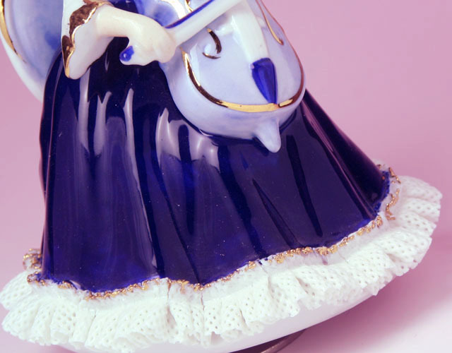 チェロの乙女 レース人形オルゴール 音楽雑貨・アクセサリー専門店