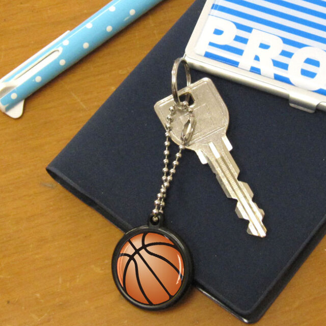 ストラップ(φ25mm) 10個セット【バスケットボール柄】 | スポーツ雑貨