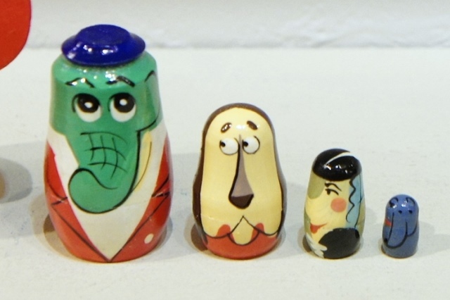 チェブラーシカ・マトリョーシカ（S） 5ピース＜レッド＞ チェブ