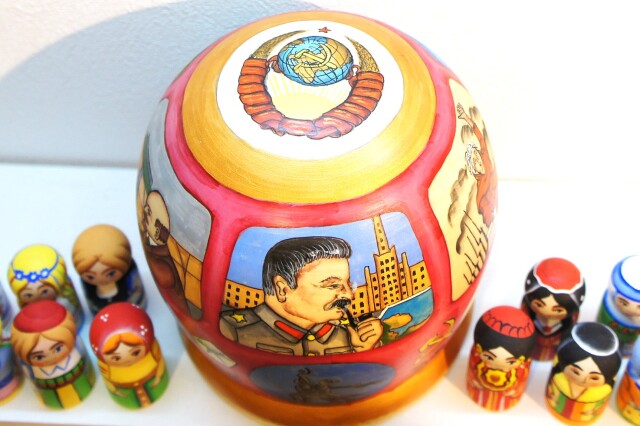 ニキーチン工房作 「ソビエト連邦 СССР」 ドーム型マトリョーシカ 人形