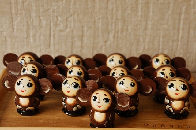 チェブラーシカ・マトリョーシカ（S） 5ピース＜ブラウン＞ チェブ