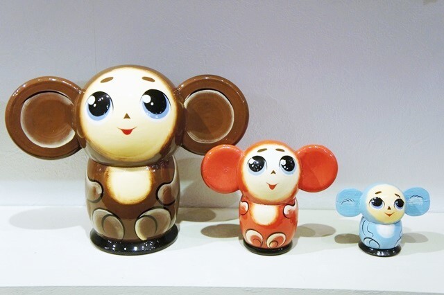 チェブラーシカ・マトリョーシカ（S） 5ピース＜ブラウン＞ チェブ