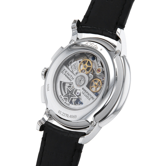 03.2270.4069/26.C493 グレー ZENITH（ゼニス）エリート クロノグラフ