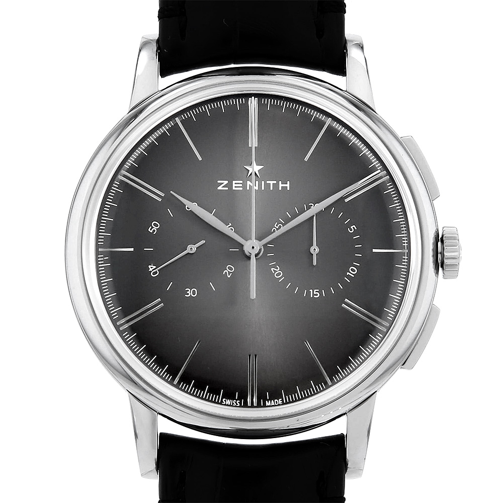 03.2270.4069/26.C493 グレー ZENITH（ゼニス）エリート クロノグラフ