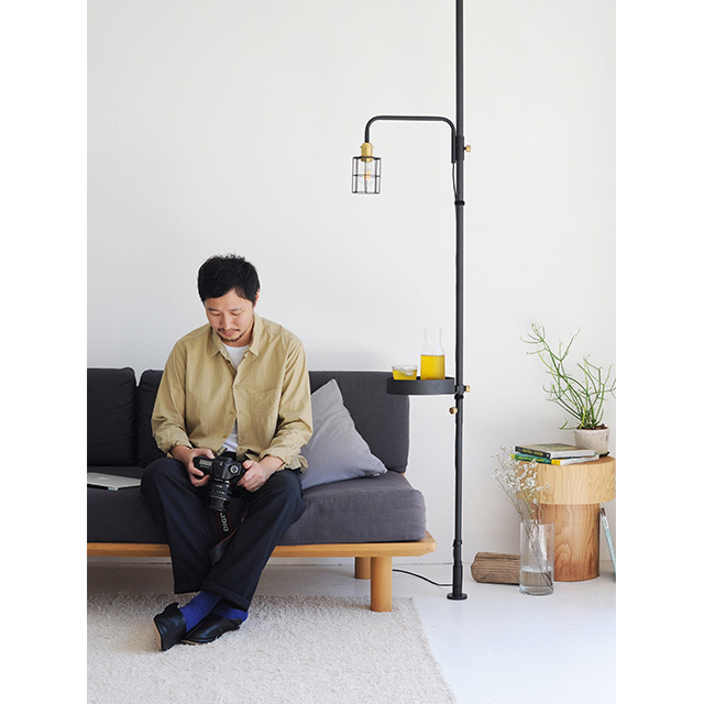 DRAW A LINE Lamp Arm S + Wire Shade SET ブラック