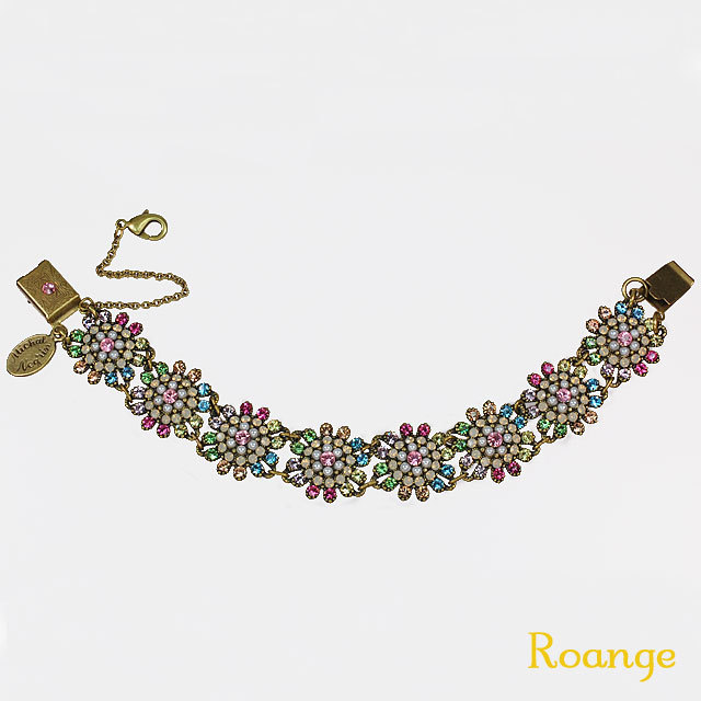 ミハエルネグリン クリスタルフラワーブレスレット