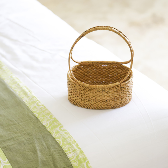 花籠持手付きSサイズ (OVL244) Rosily(ロージリー) バリ島 アタかご