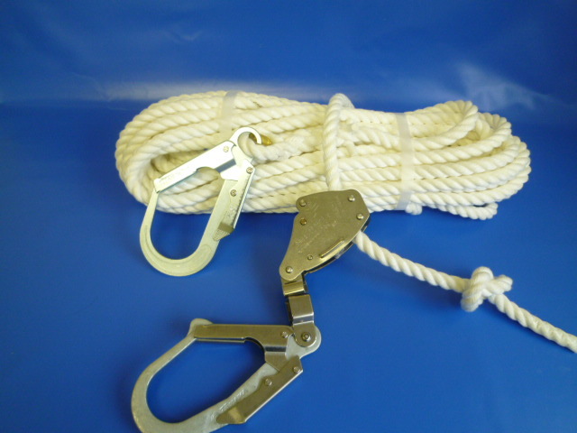 親綱ロープ ビニロンSロープ16mm緊張器付フック