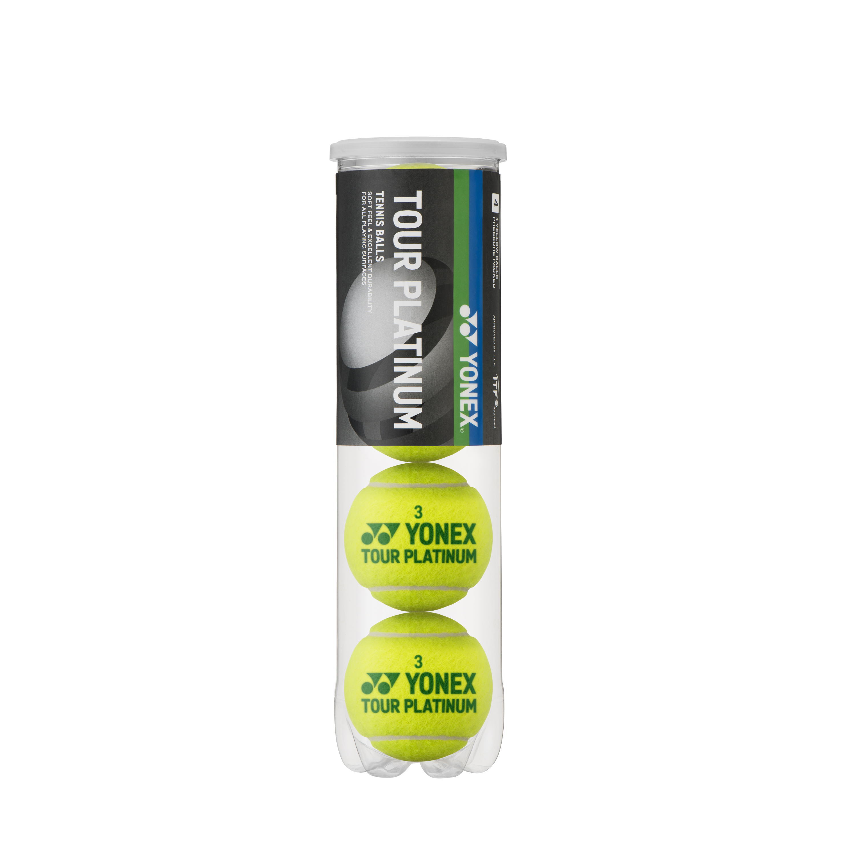 ヨネックス テニスボール ツアープラチナム(4個入缶） TB-TPL4