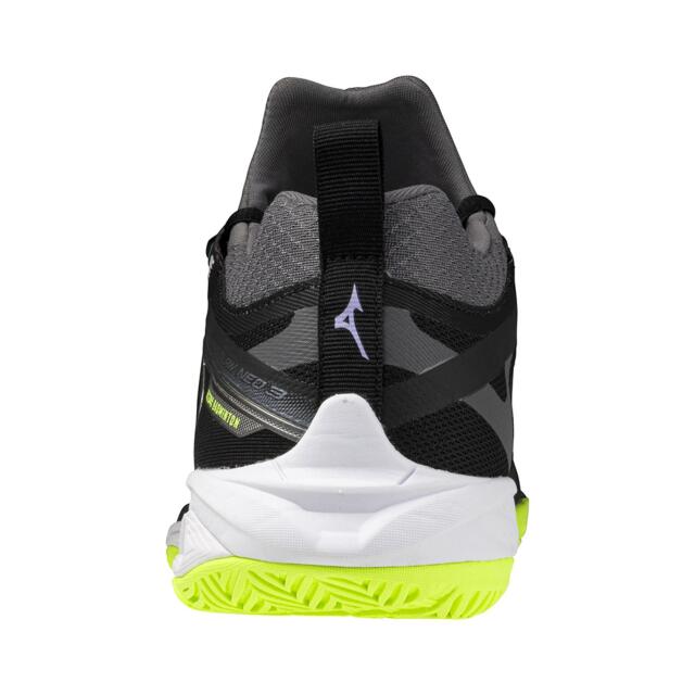 ミズノ バドミントンシューズ ウェーブクローNEO3 ブラック×パープル