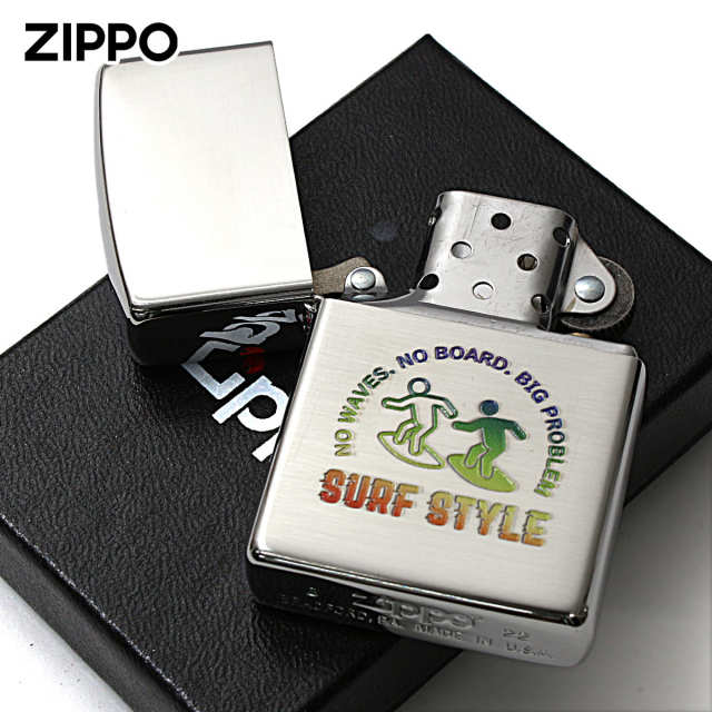 Zippo ジッポー サーフィン ピクトグラム Surfing Pictogram つや消し