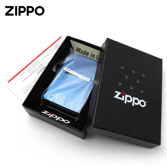 Zippo ジッポー レギュラー チタニューム ブルー ポリッシュ 鏡面