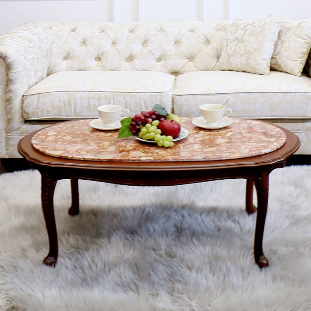 イタリア製：大理石センターテーブル(マーブル)｜おしゃれ家具通販 Y