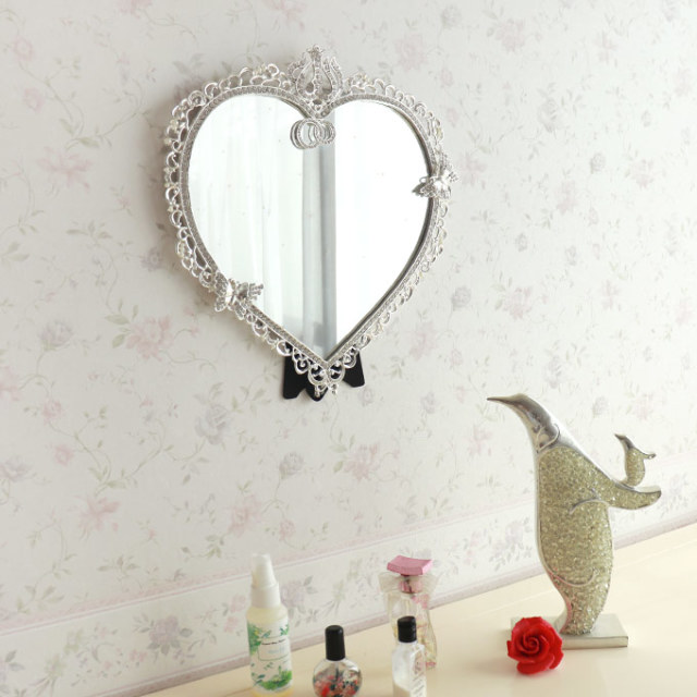 クラシックテイスト ハートミラー バタフライ｜おしゃれインテリア