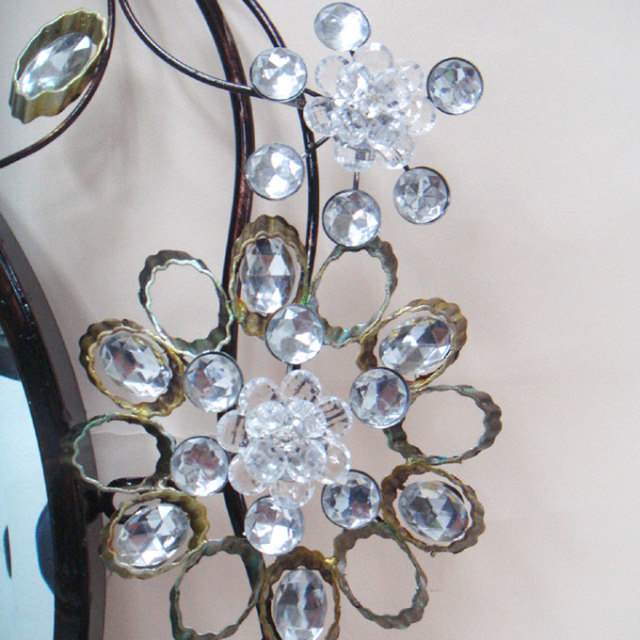 アイアン ジュエルフラワーミラー｜おしゃれインテリア ミラー 鏡 通販